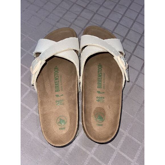 Birkenstock Siena II Vegan Eggshell Two-Strap Sandals Women's Sz 42(11-11.5) - Picture 6 of 6